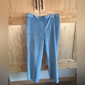 Alfred Dunner “Victoria Falls” blue corduroy classic fit pants size 16